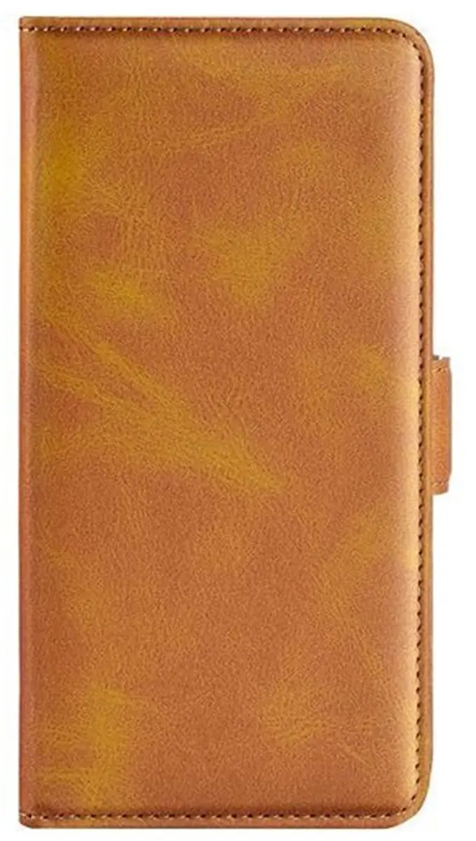 MobiQ PU Lederen Wallet Hoesje iPhone 17 Pro - lichtbruin - MPN 46-01381