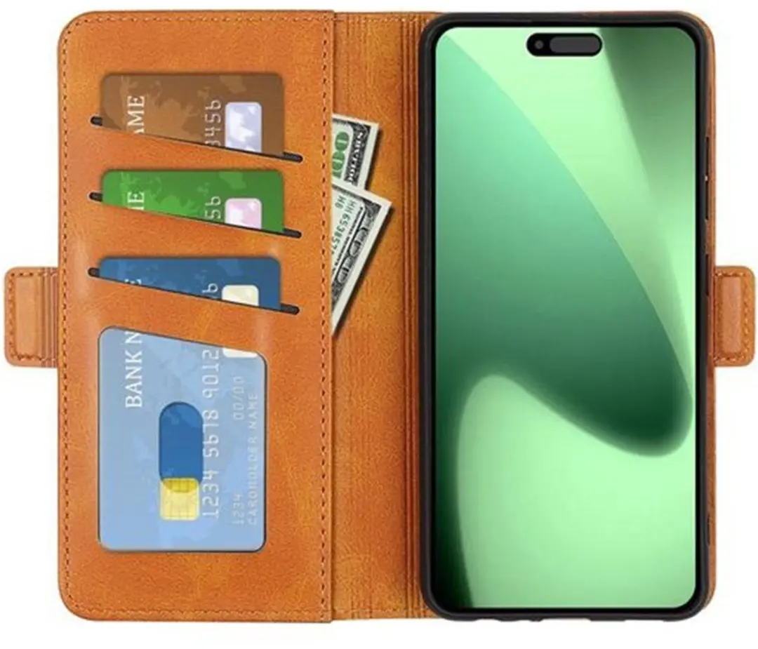 MobiQ PU Lederen Wallet Hoesje iPhone 17 Pro