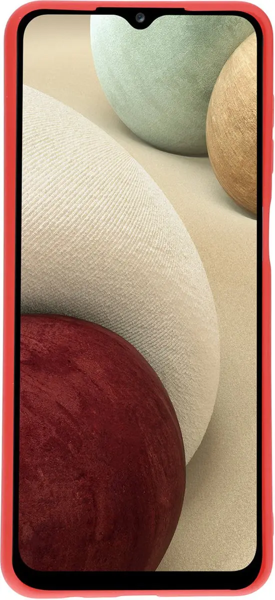 Mobiparts Hoesje Samsung Galaxy A12 - Siliconen Rood - MP-112916