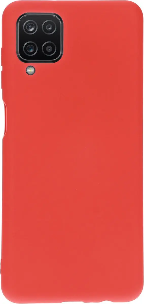 Mobiparts Hoesje Samsung Galaxy A12 - Siliconen Rood - MP-112916
