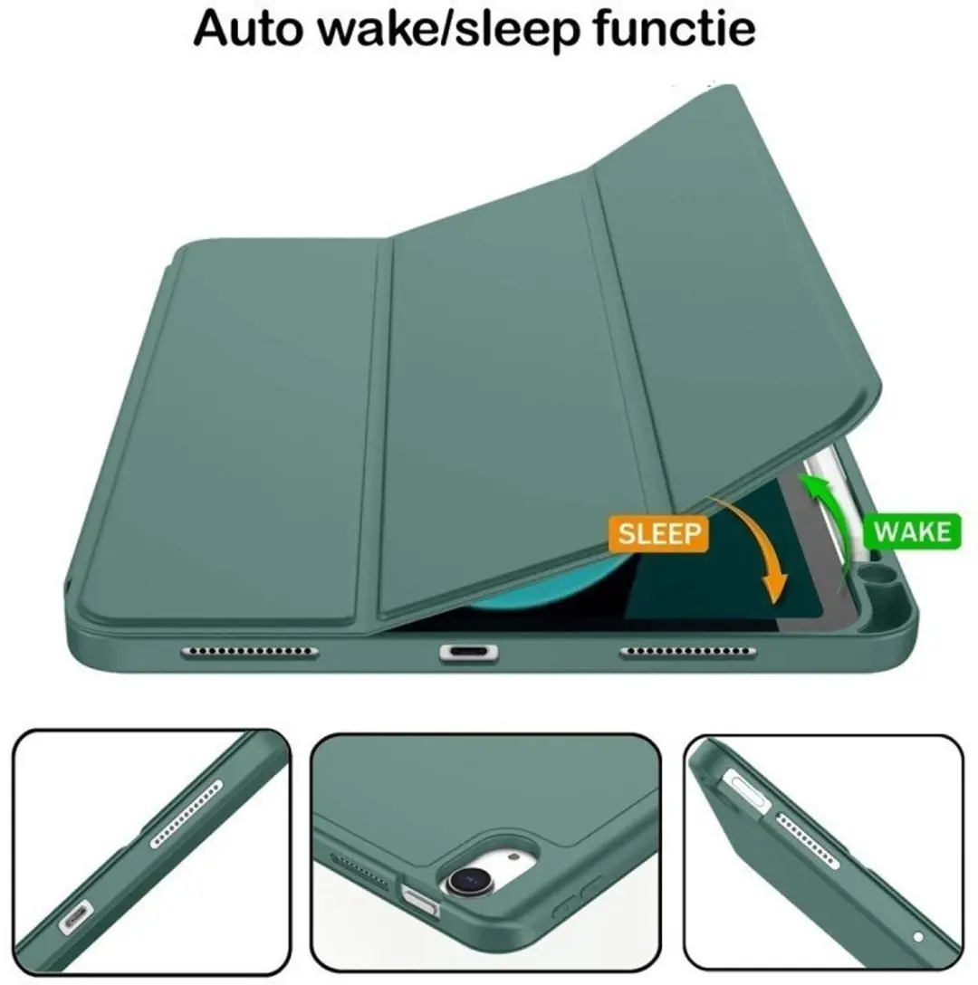 MobiQ Flexibele Trifold Hoes 46-00788 - iPad 11 inch - Donkergroen