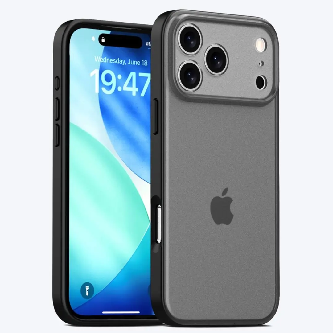 MobiQ Frosted Rugged Bumper Hoesje iPhone 17 Pro 46-01390