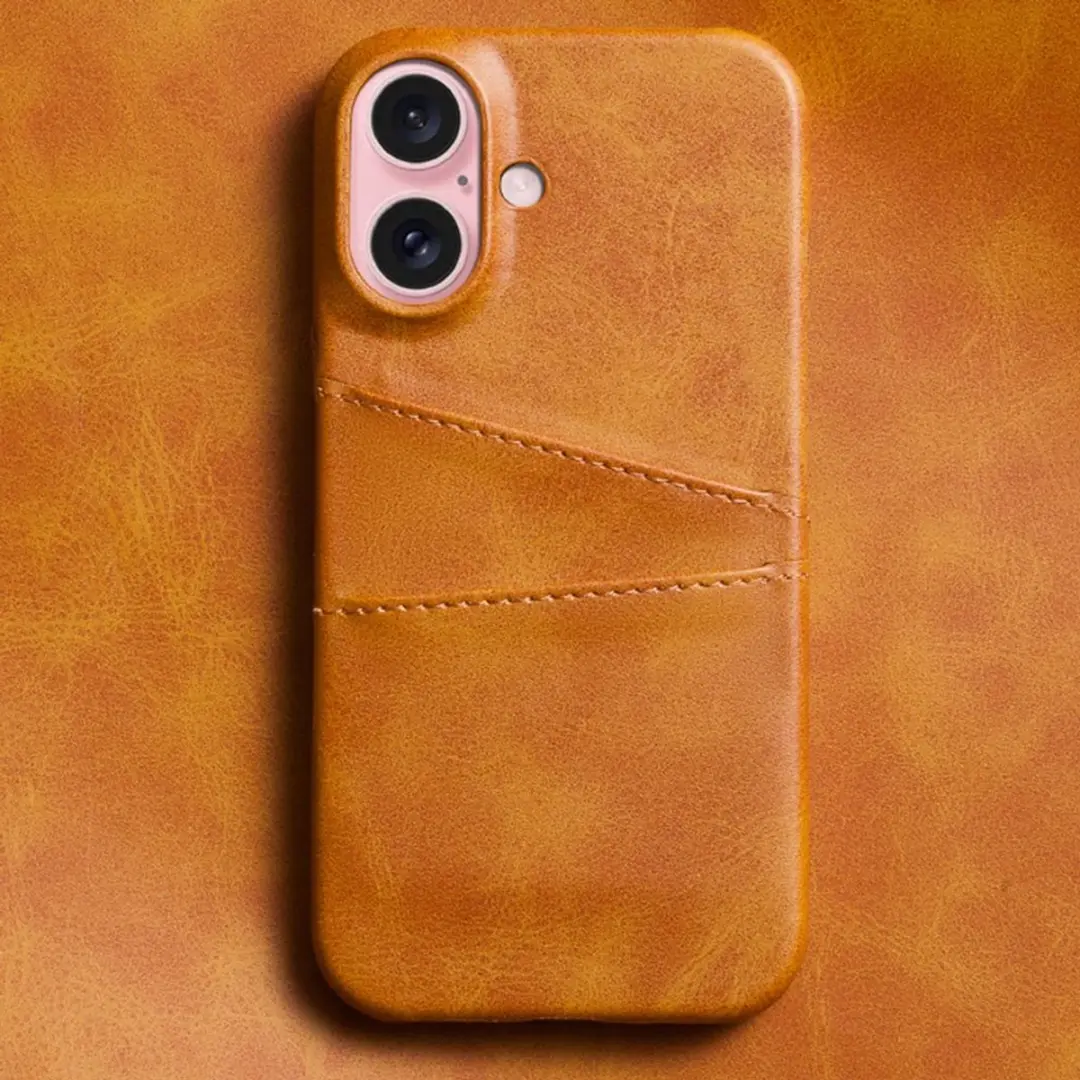 MobiQ 46-00158 iPhone 16 Plus Hoesje - tan