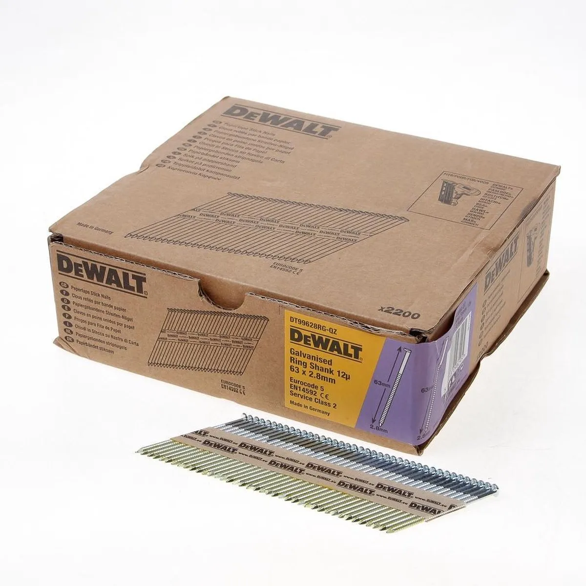 DeWalt DNPT28R63G12Z Spijkers 2.8x63mm