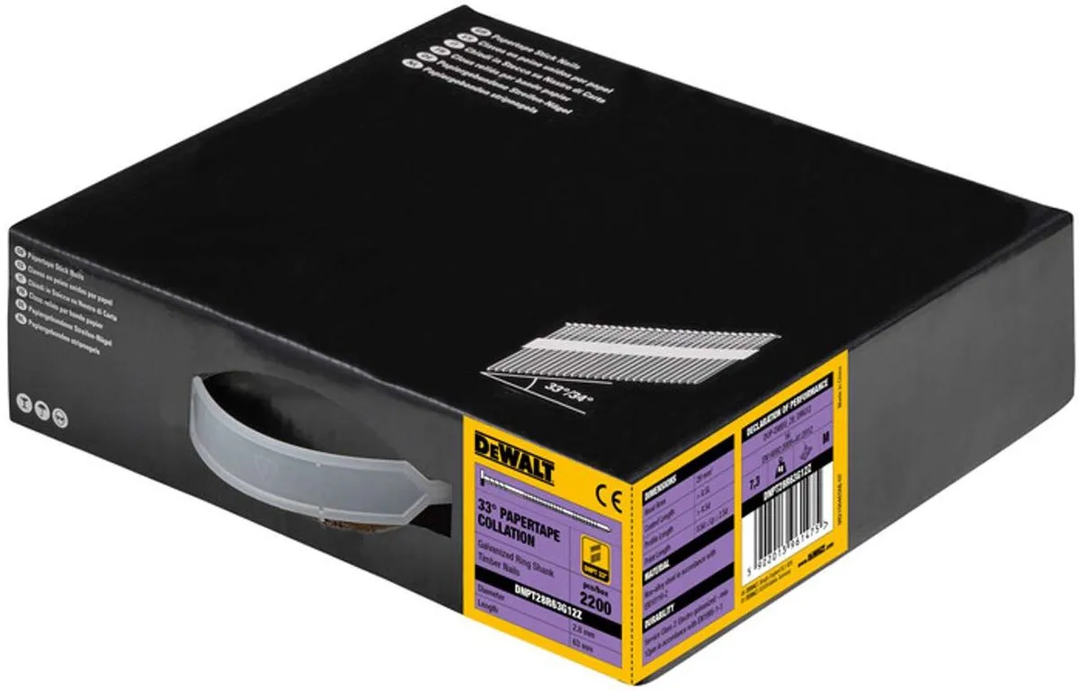 DeWalt DNPT28R63G12Z Spijkers 2.8x63mm - 2200 Stuks