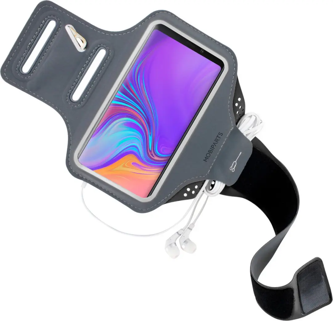 Mobiparts MP-87791 Hardlooparmband - Samsung Galaxy A9 (2018) - Zwart