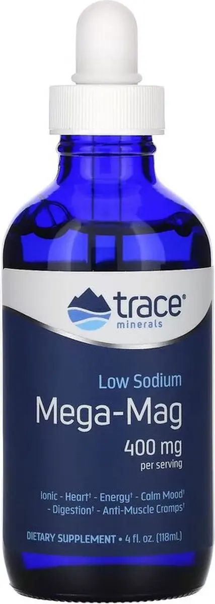 Trace Minerals Mega-Mag 400mg Vloeibaar Magnesium - 118ml