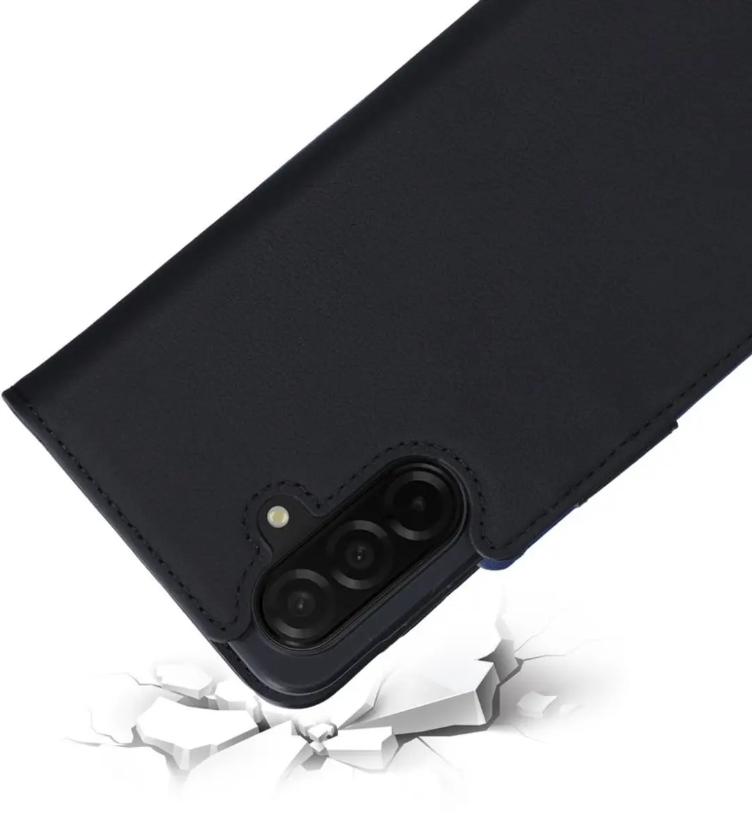 Mobiparts MP-128763 Leather Wallet Case Samsung Galaxy A26 - Zwart