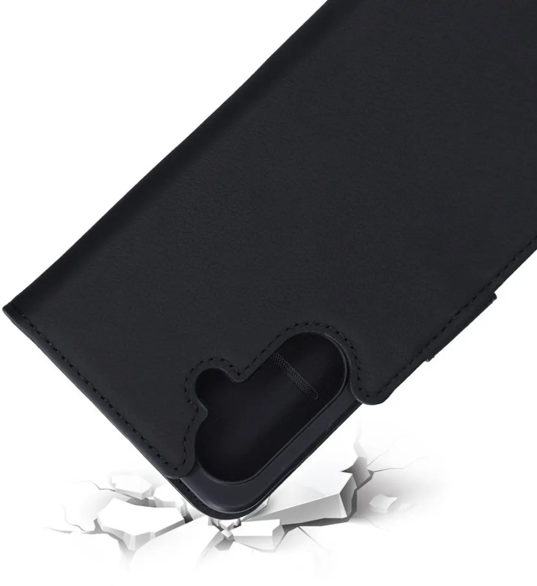 Mobiparts MP-128763 Leather Wallet Case Samsung Galaxy A26 - Zwart