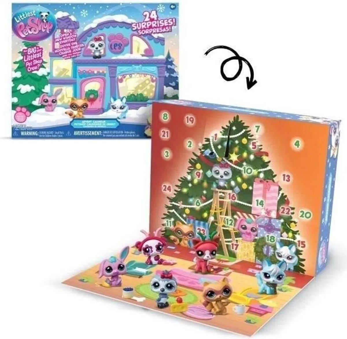 Bandai Littlest Pet Shop Adventskalender 24 Stuks