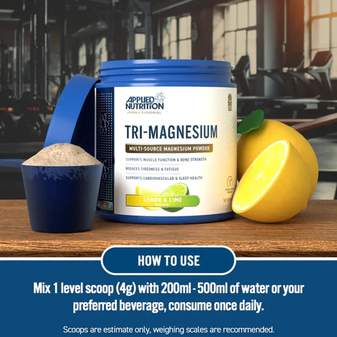 Applied Nutrition Tri-Magnesium Poeder - 50 Porties - Aardbei Framboos