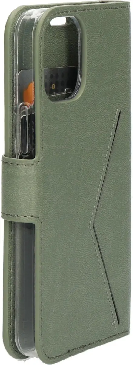 Mobiparts MP-108520 Hoesje iPhone 12 Mini - Wallet - Groen