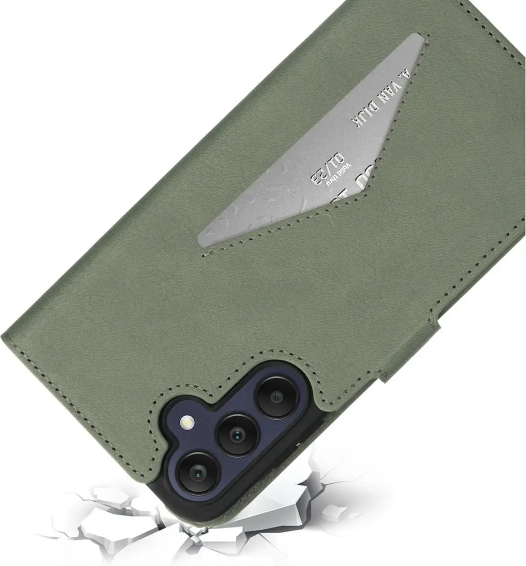 Mobiparts MP-125662 Hoesje Samsung Galaxy A25 - Wallet - Groen