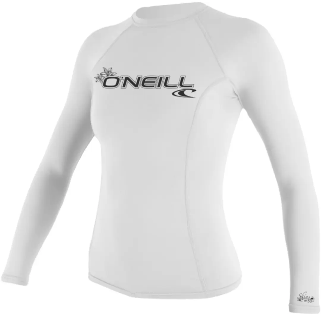 O'Neill Dames Basic Skins Rash Guard 2026 - S - Wit