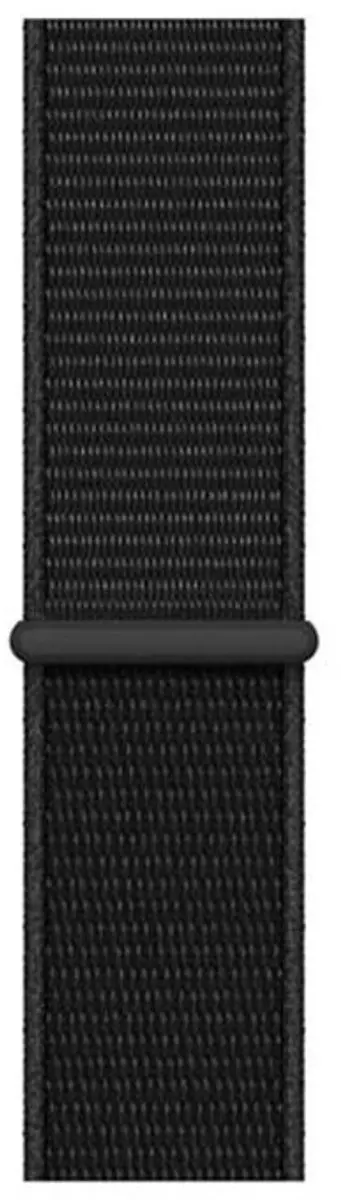 MobiQ Nylon Horlogebandje Apple Watch 38mm - Zwart
