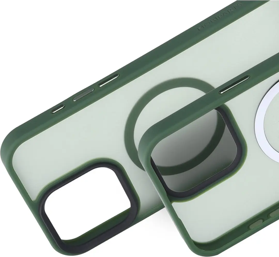 Mobiparts MP-127216 Hoesje iPhone 16 Pro Max - Hardcover MagSafe - Groen