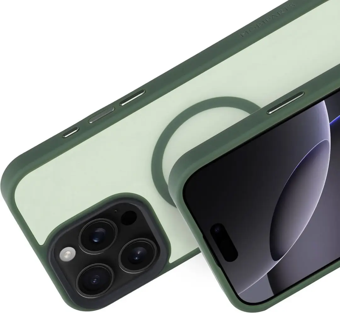 Mobiparts MP-127216 Hoesje iPhone 16 Pro Max - Hardcover MagSafe - Groen