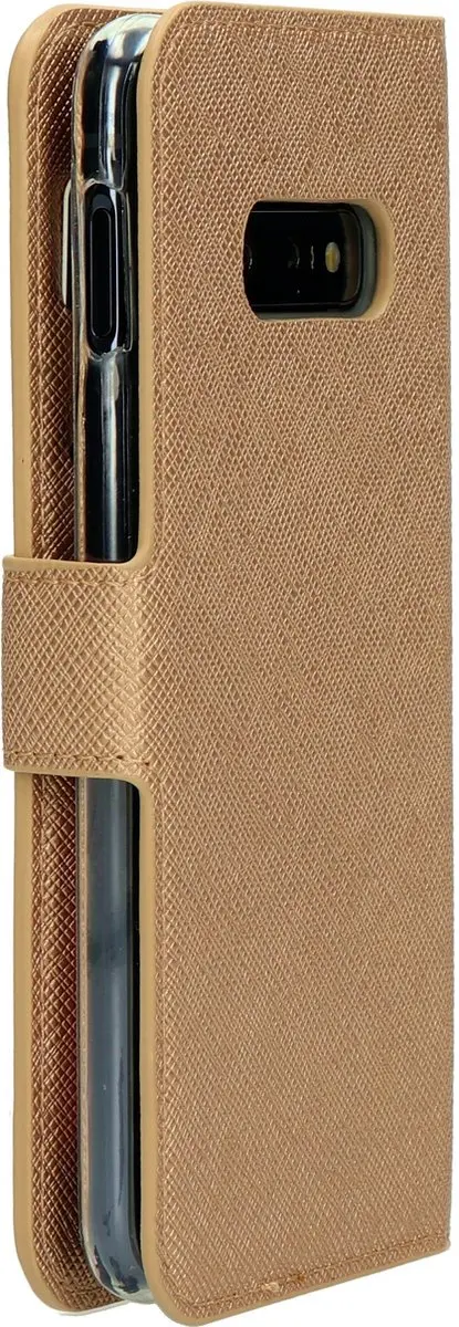 Mobiparts MP-87854 Hoesje Samsung Galaxy S10e - Saffiano - 3 Opbergvakken - Bruin Koper - afbeelding 6 van 6