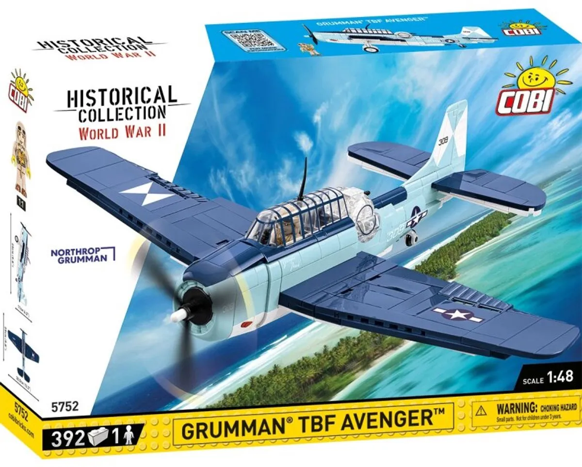 Cobi Grumman TBF Avenger Bouwset 5752 - 392 Onderdelen - Meerkleurig