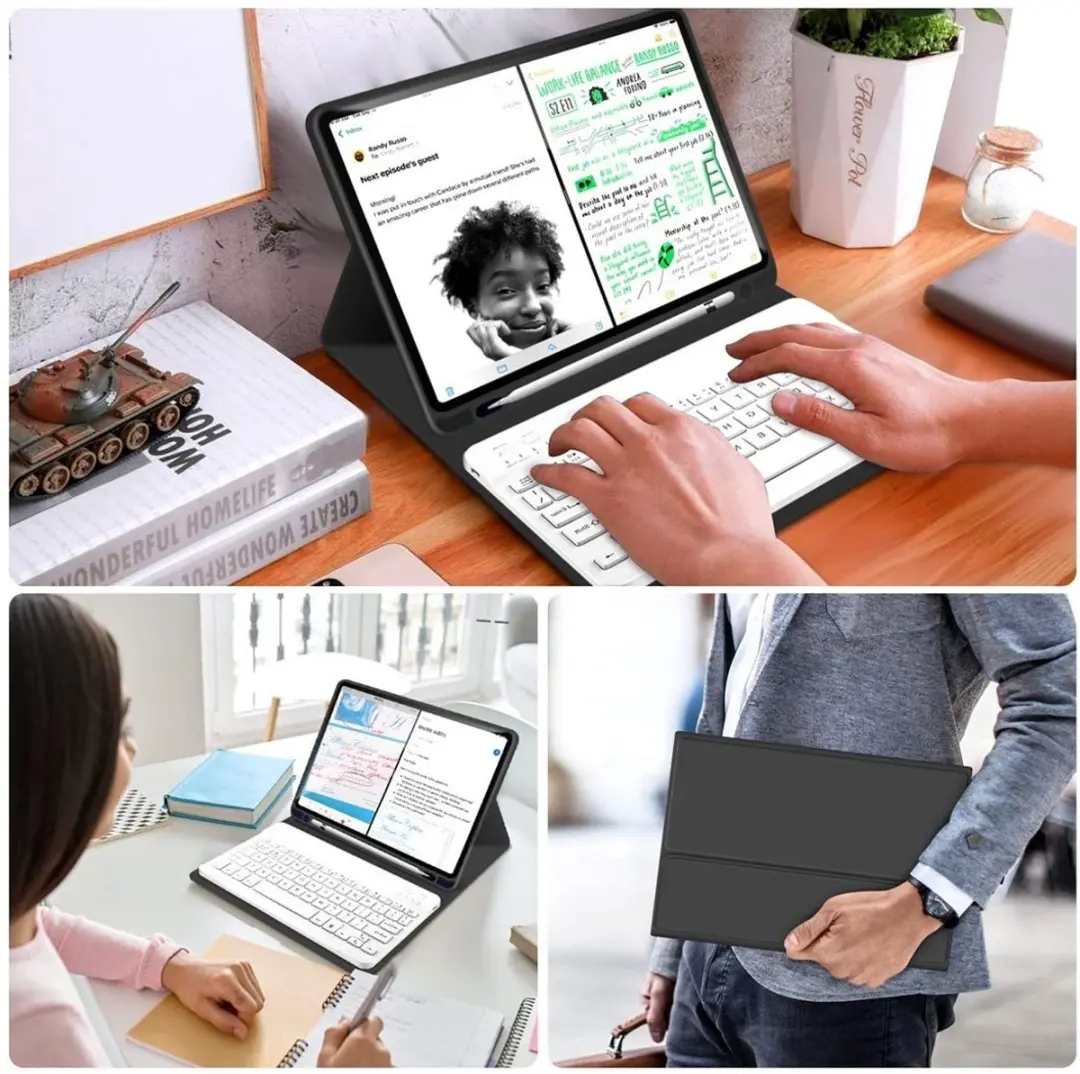 MobiQ 46-01772 Hoes met Toetsenbord - iPad Air 11 (2026) - Zwart