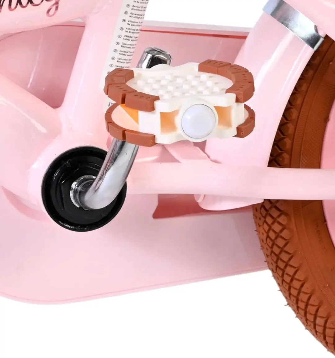 Volare Ashley Kinderfiets 12 inch - Roze - 1 Versnelling
