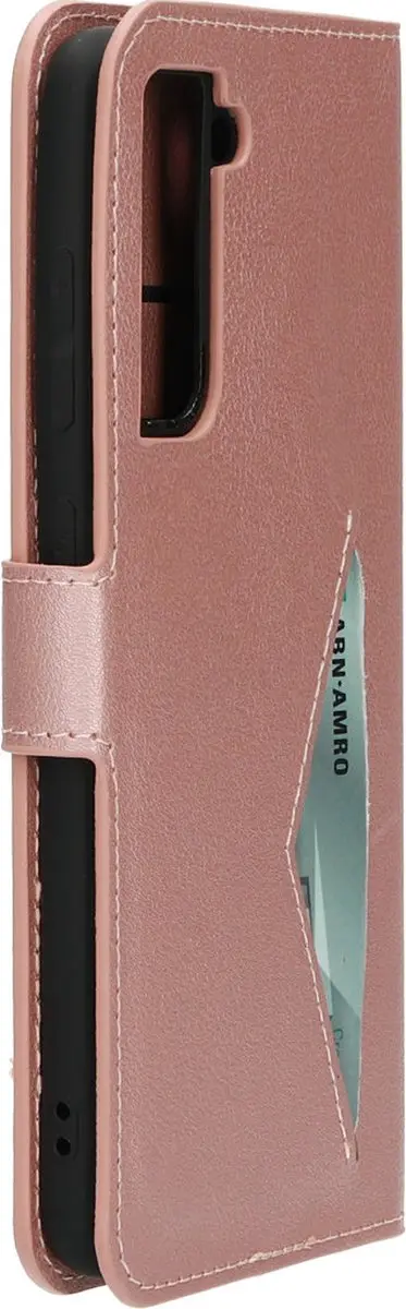 Mobiparts MP-121909 Hoesje Samsung Galaxy S21 FE - Wallet Roze - afbeelding 6 van 6