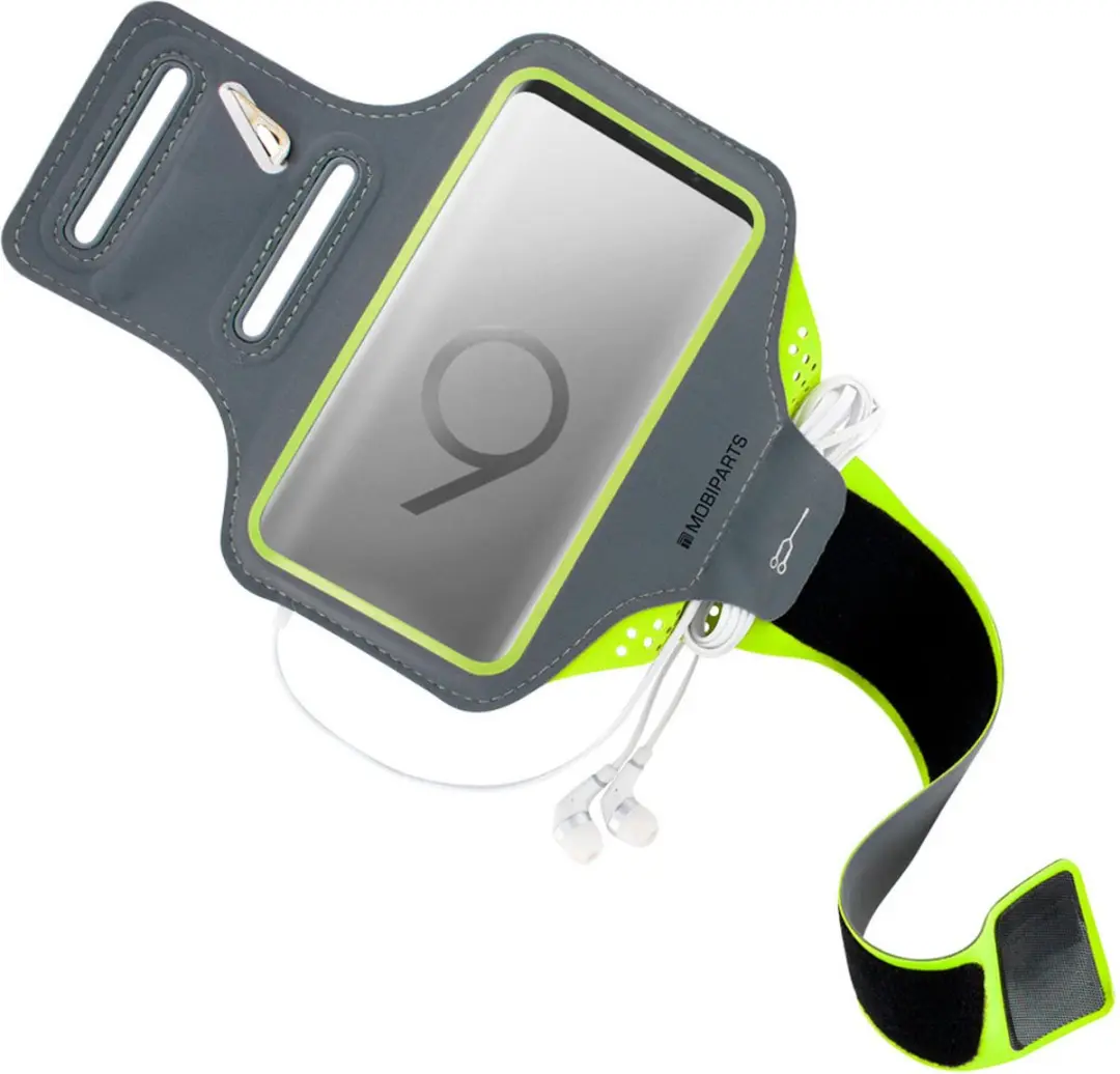 Mobiparts MP-74943 Hardlooparmband - Groen - 5 Pasjes