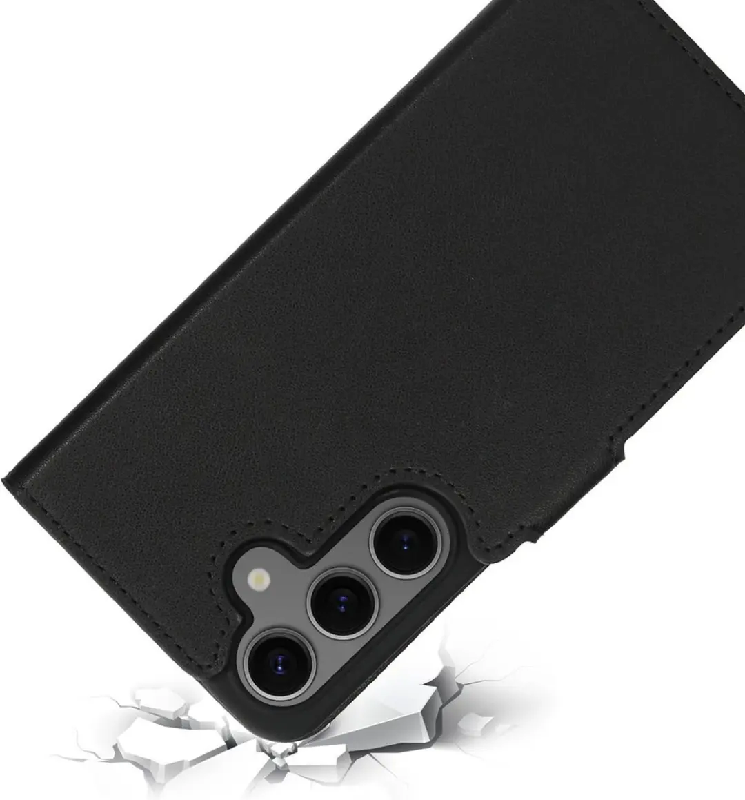 Mobiparts MP-125459 Hoesje Samsung Galaxy S24 - Wallet - Eco Leer - Zwart