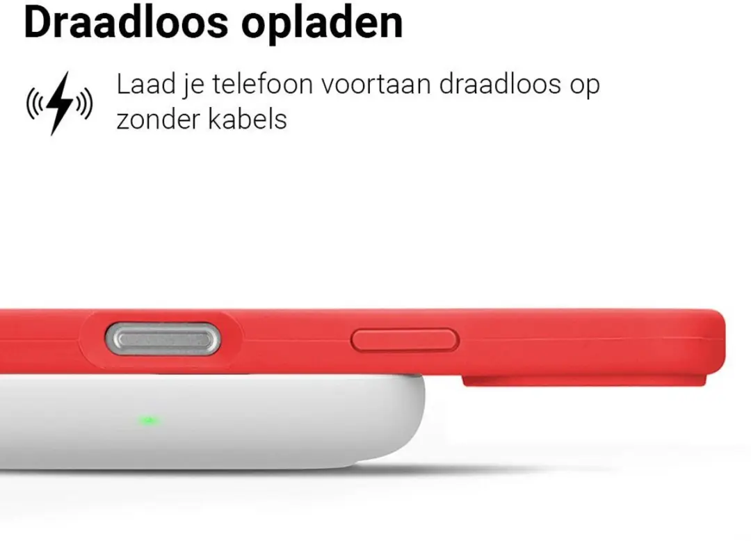 MobiQ Liquid Siliconen Hoesje iPhone 17 - Rood - 46-01151