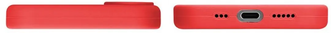 MobiQ Liquid Siliconen Hoesje iPhone 17 - Rood - 46-01151