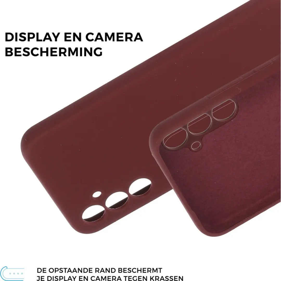 Mobiparts Silicone Cover Samsung Galaxy A34 5G - Paars/Rood