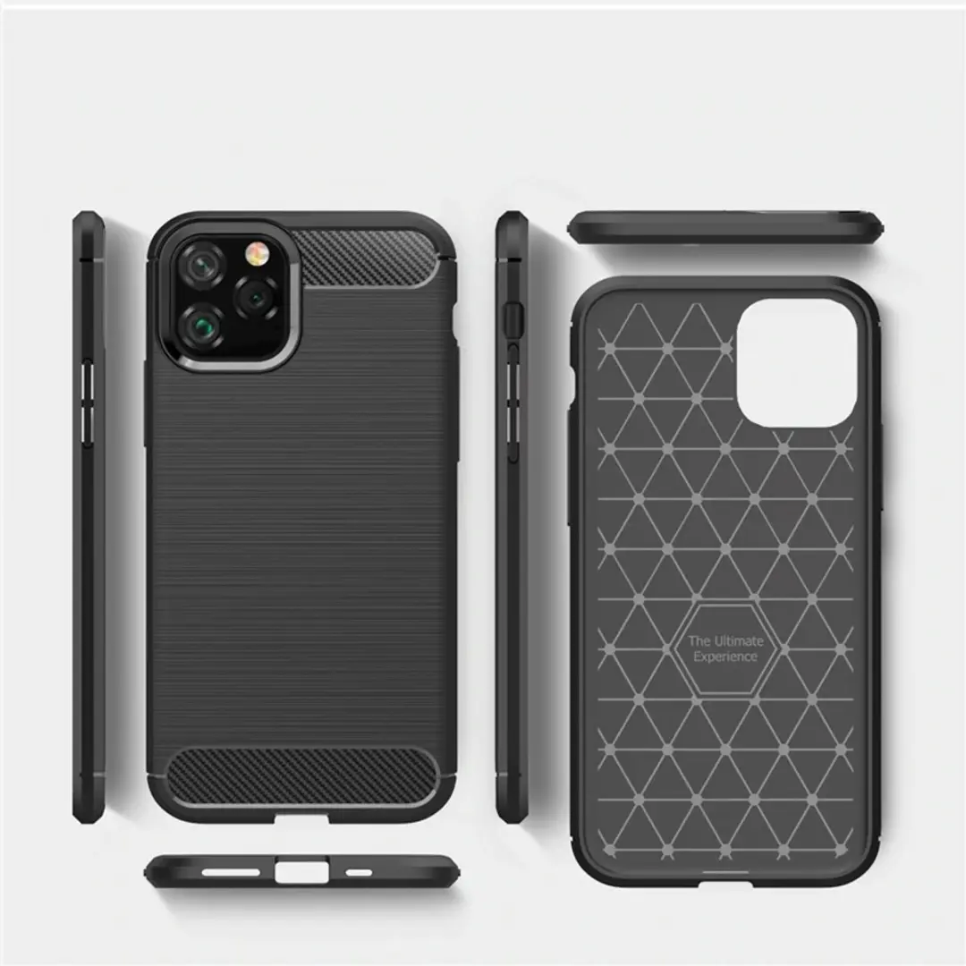 MobiQ Carbon Look Hoesje iPhone 11 Pro Max - mobiq-15403