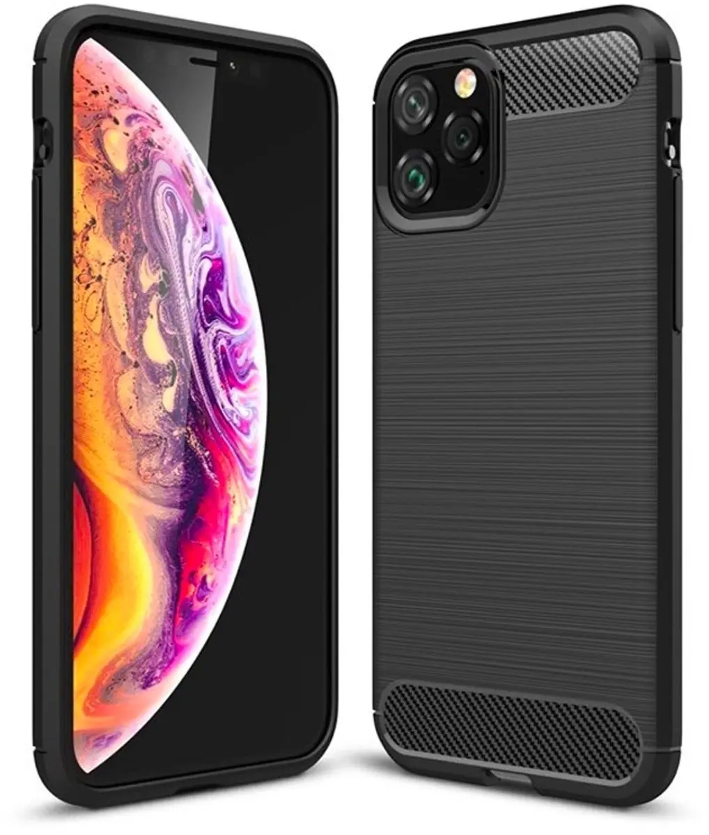 MobiQ Carbon Look Hoesje iPhone 11 Pro Max