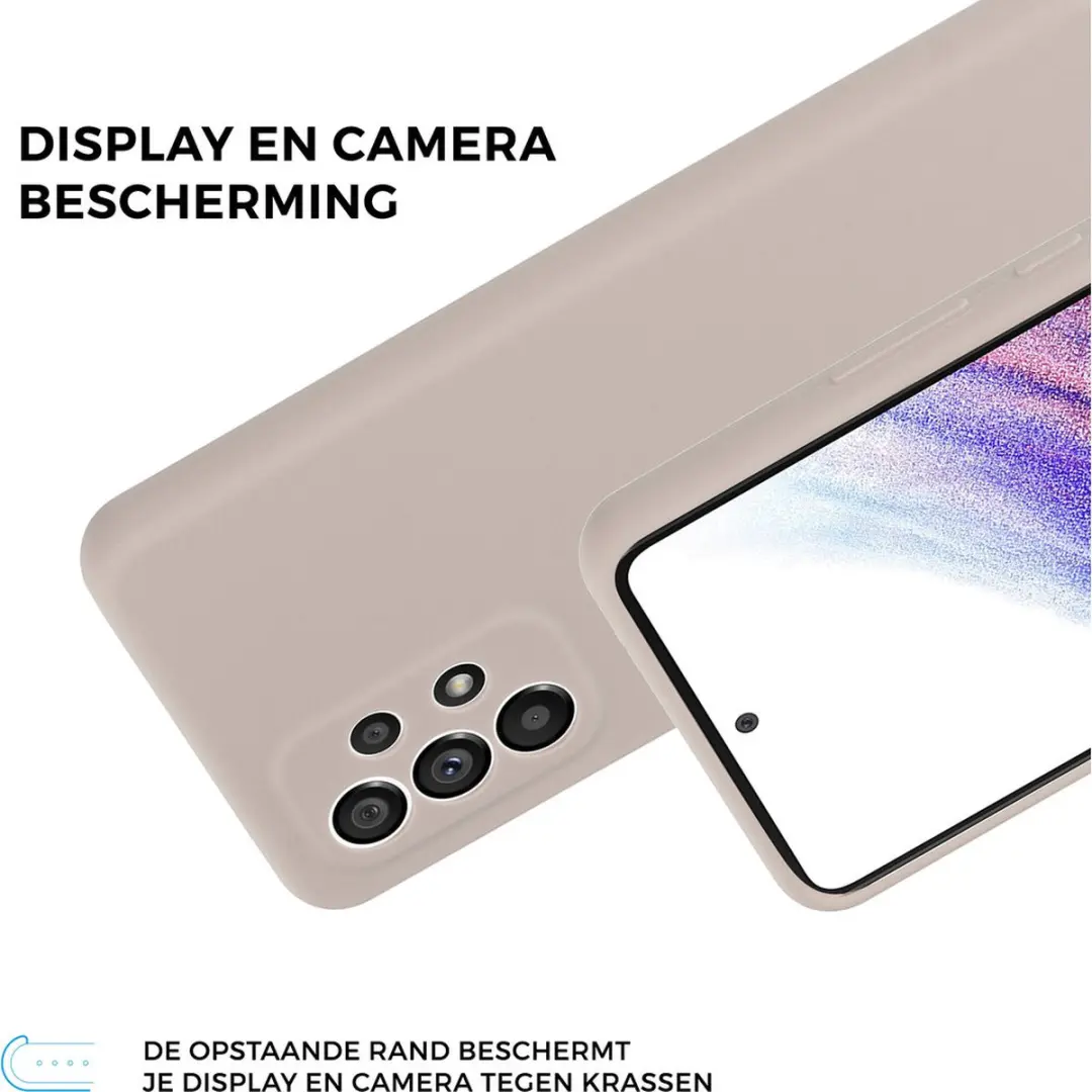 Mobiparts Silicone Cover MP-5000927 - Samsung Galaxy A53 5G - Roze/Beige