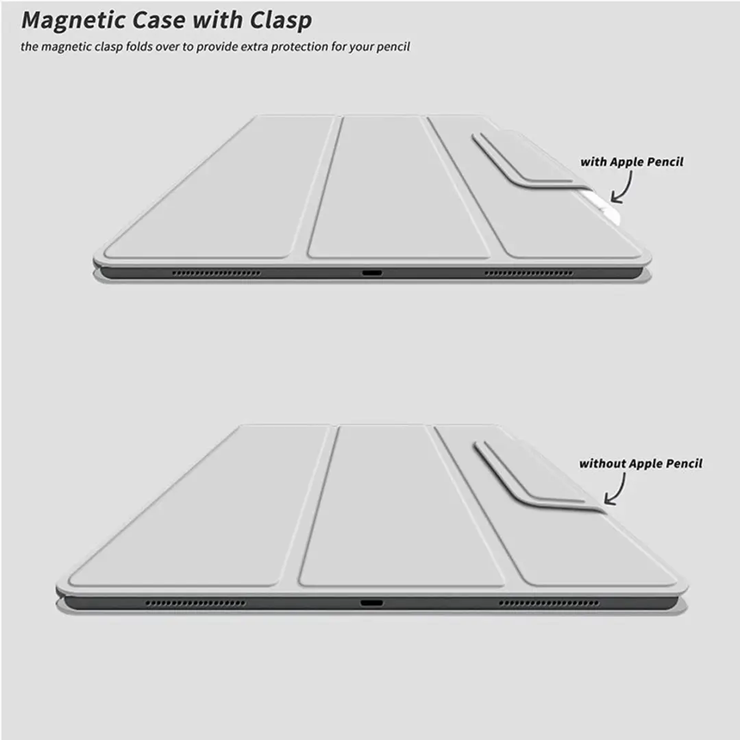 MobiQ Magnetische Folio Case 46-00926 - iPad Air 11" (2025) - Grijs