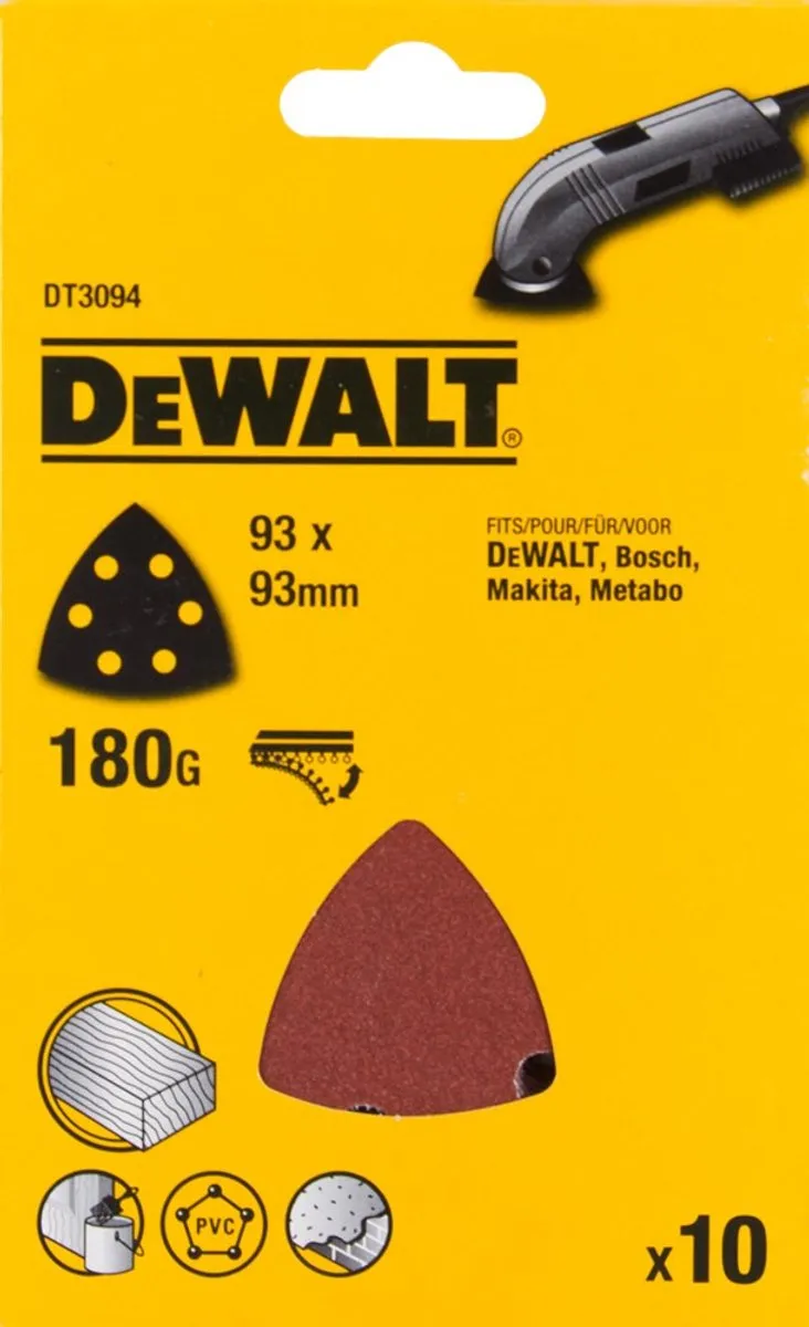 DeWalt DT3094 Deltaschuurpapier