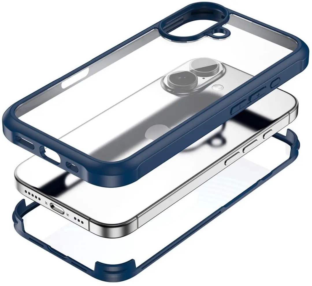 MobiQ Rugged 360° iPhone 17 Hoesje - Rood - MPN 46-01172