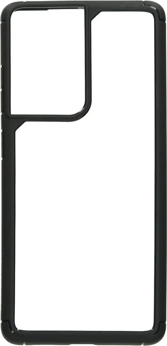 Mobiparts MP-112954 Rugged Hoesje Samsung Galaxy S21 Ultra - Zwart Transparant