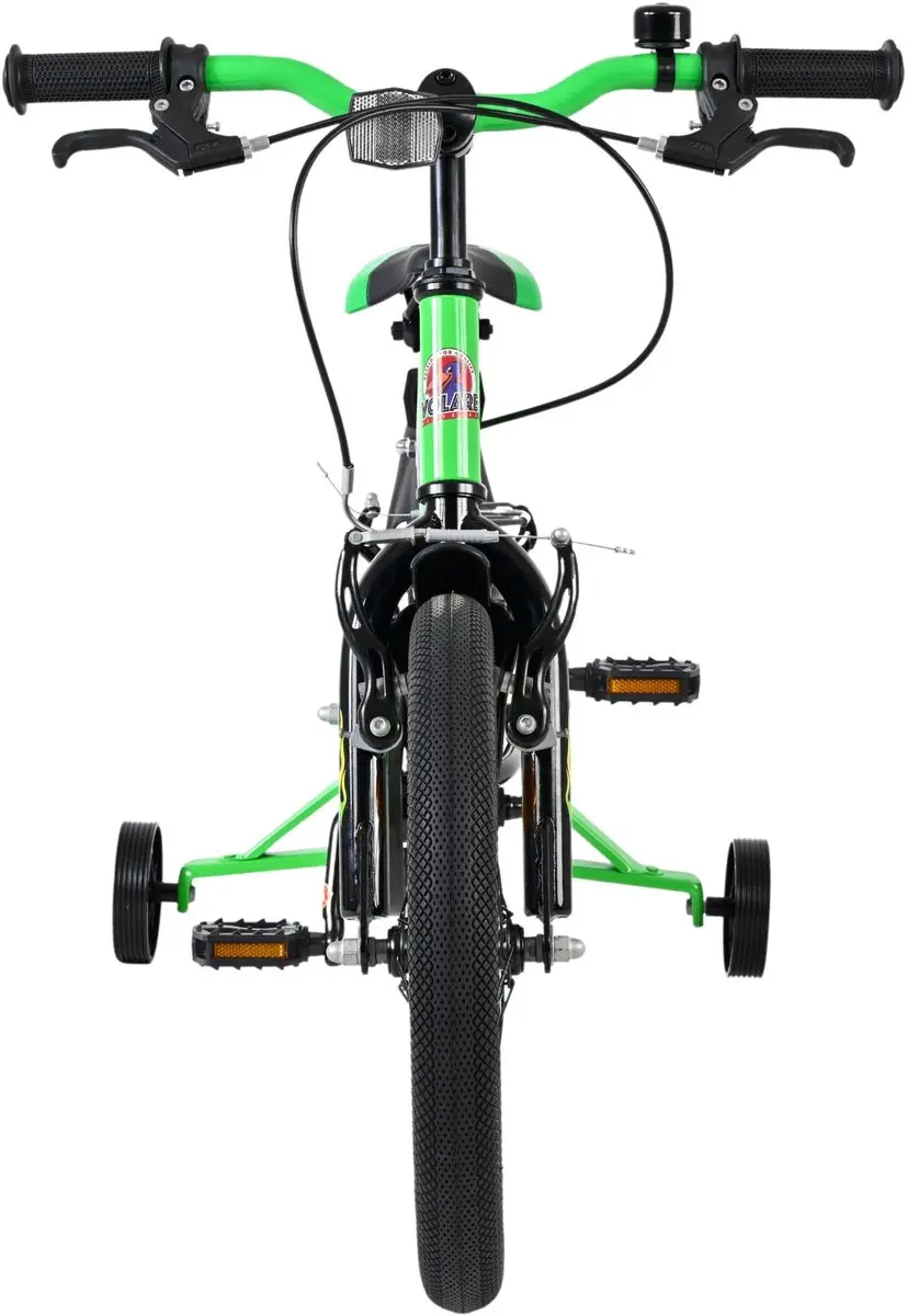 Volare Strike Kinderfiets 16" - Zwart/ Groen - 1 Versnelling