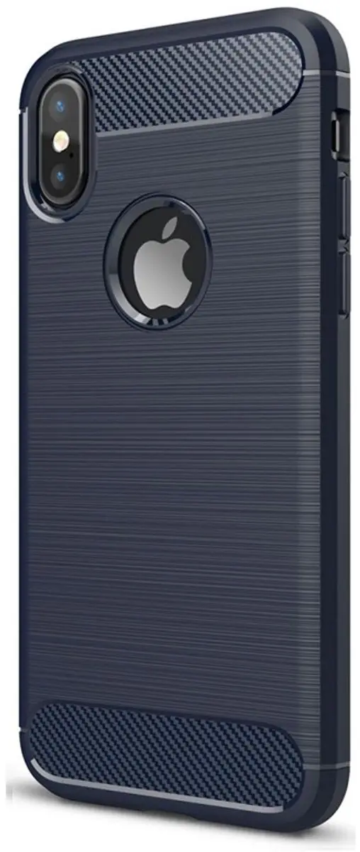 MobiQ Carbon Look Hoesje iPhone XS Max
