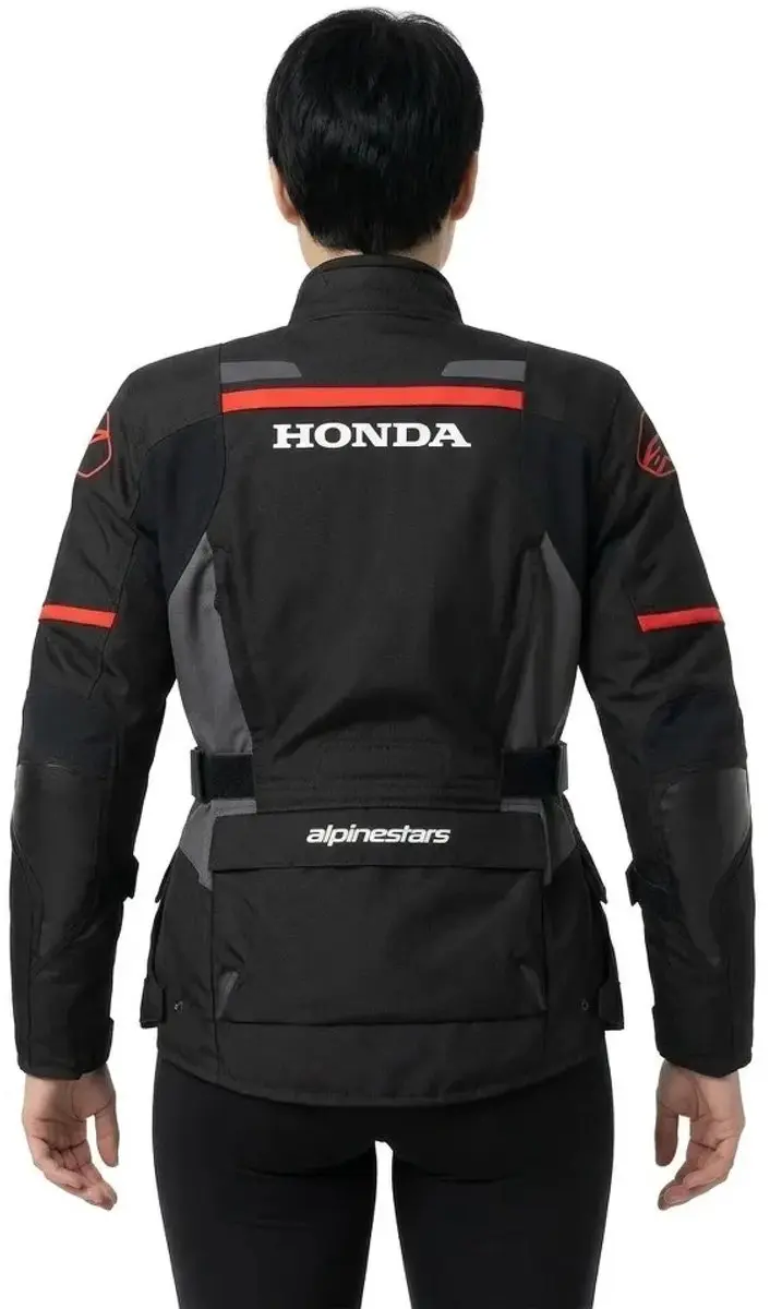 Alpinestars Honda Stella Andes V3 Drystar Jas - Maat L - Zwart/Tar Grijs/Rood