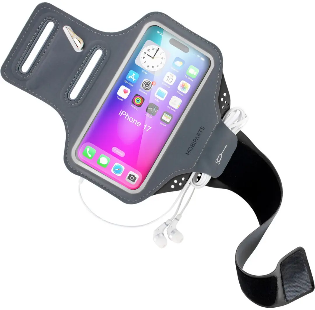 Mobiparts Hardlooparmband iPhone 17 MP-130100 - Zwart