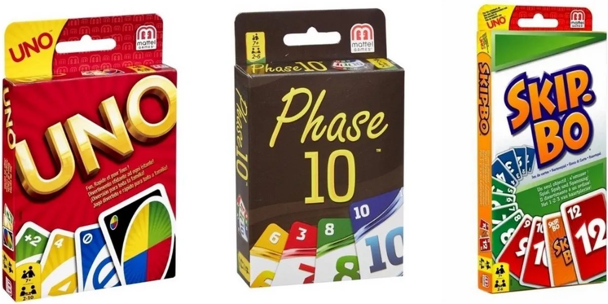 Hasbro Uno Phase 10 Skip-Bo Kaartspelbundel