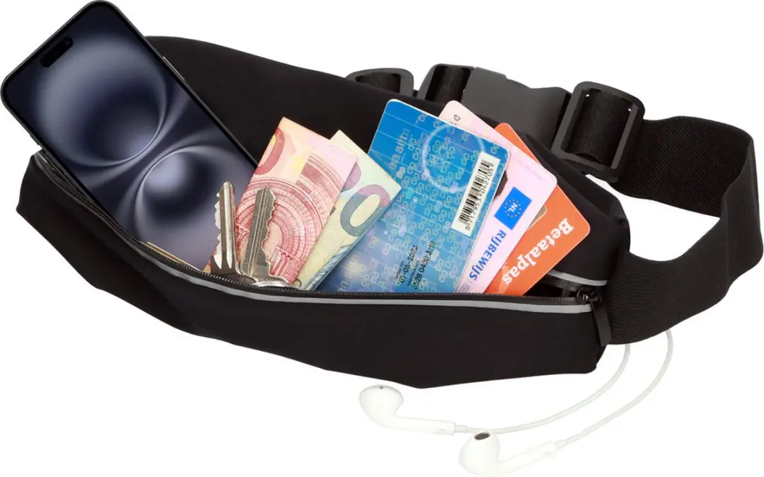 Mobiparts Comfort Fit Sport Belt MP-127246 - Zwart