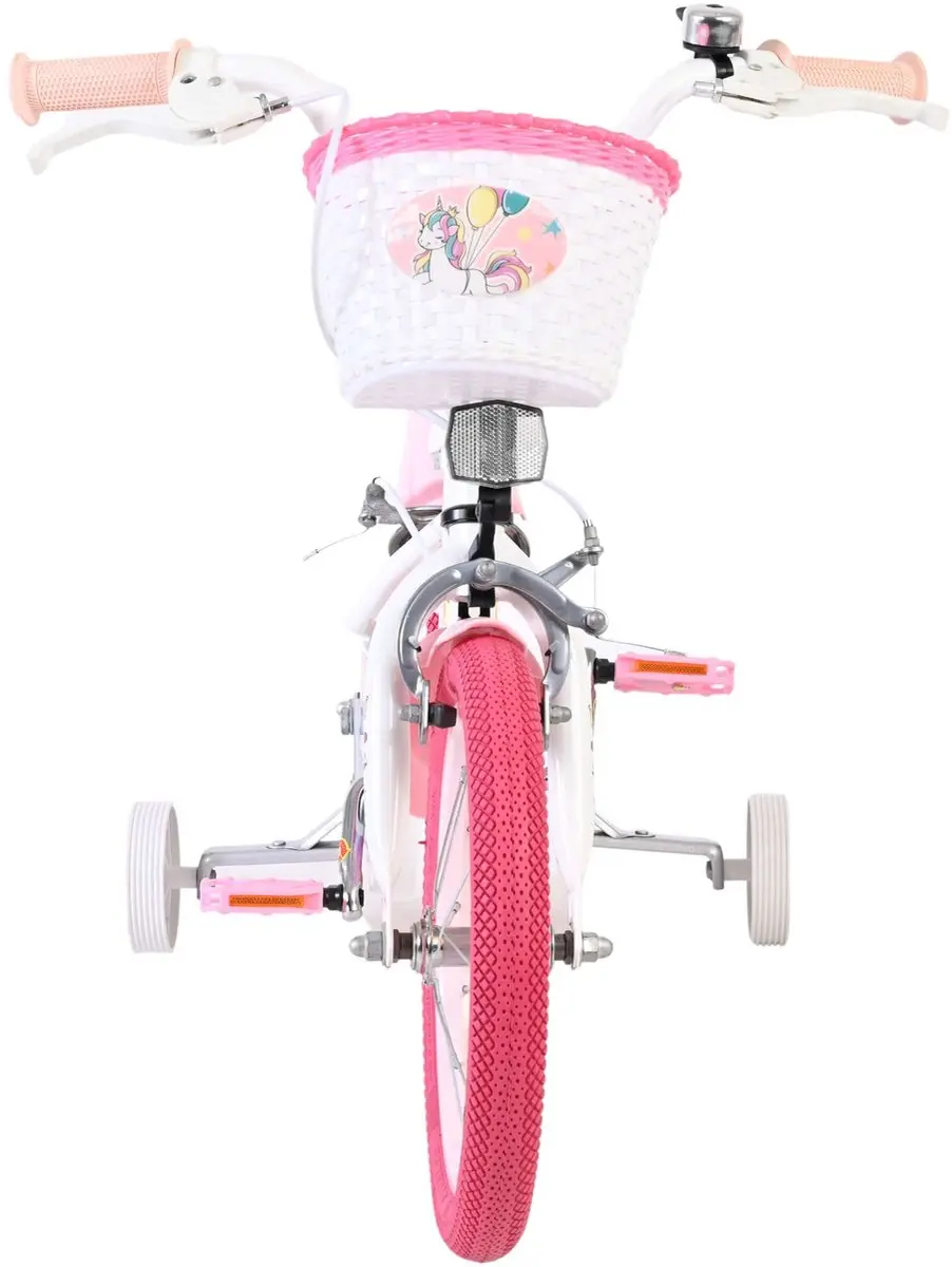 Volare Unicorn Kinderfiets 14 inch - Meisjes - Wit