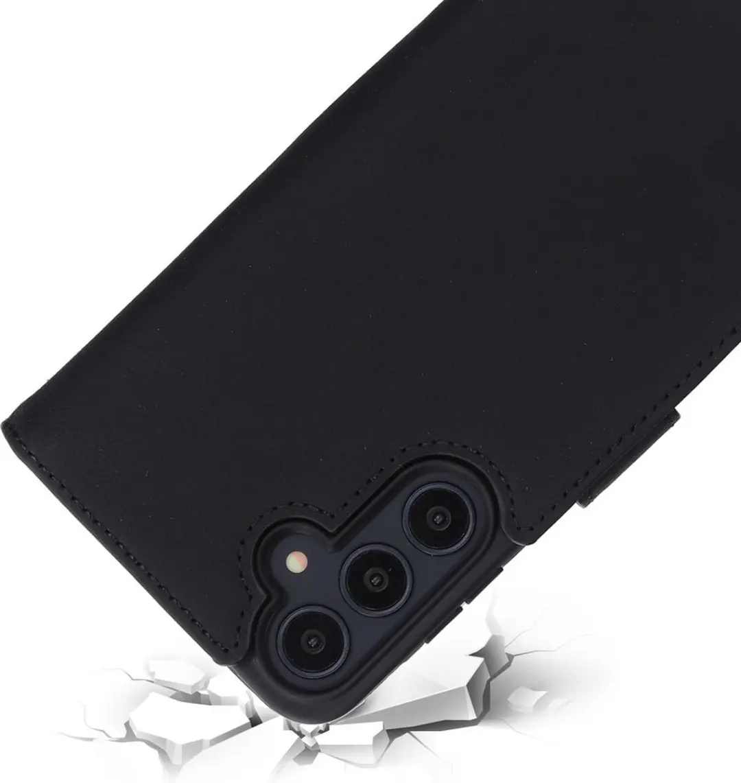 Mobiparts MP-127159 Leather Wallet Case Samsung Galaxy A55 - Zwart