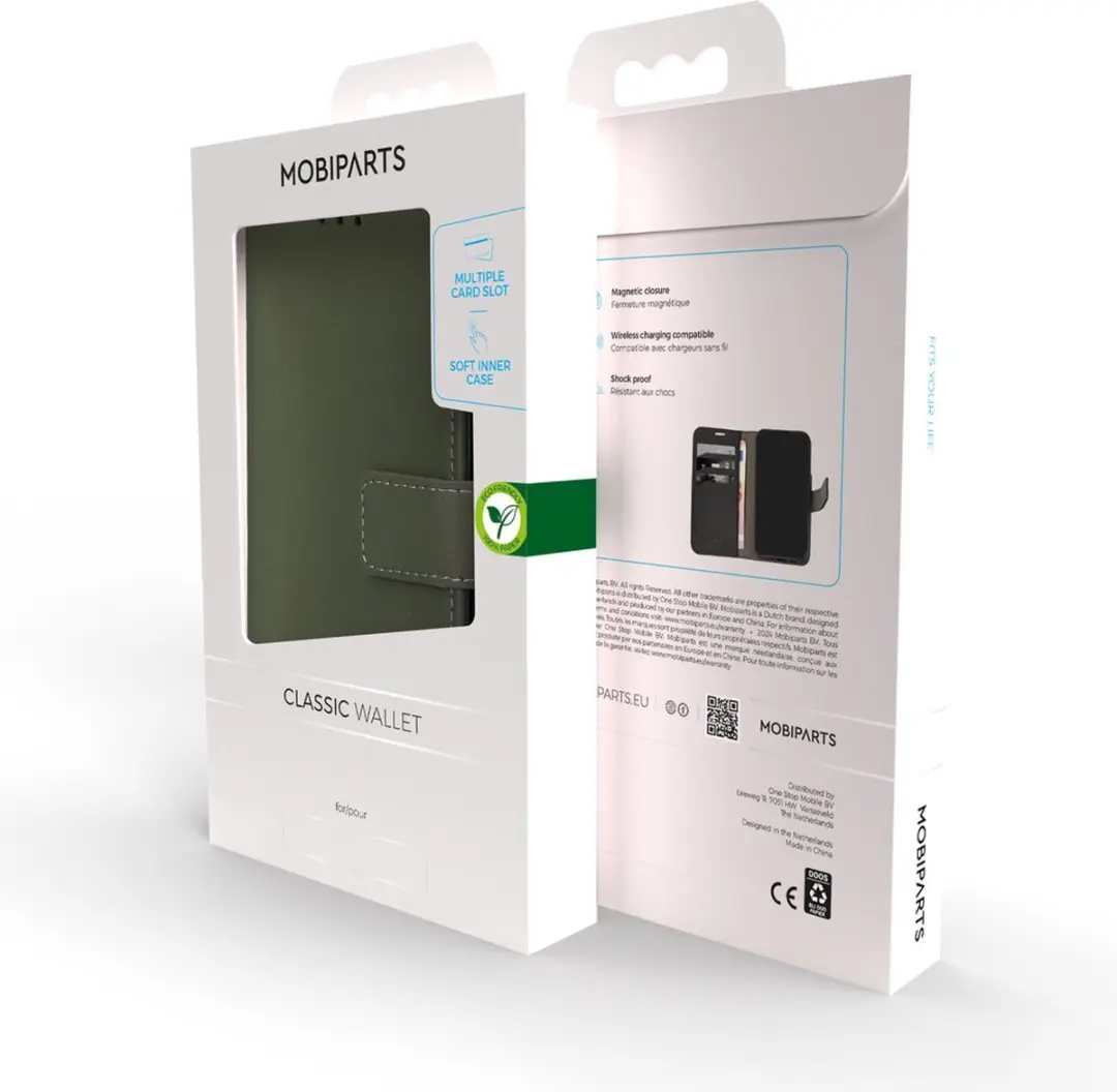 Mobiparts MP-125463 Hoesje Samsung Galaxy S24 - Wallet Eco Leer Groen