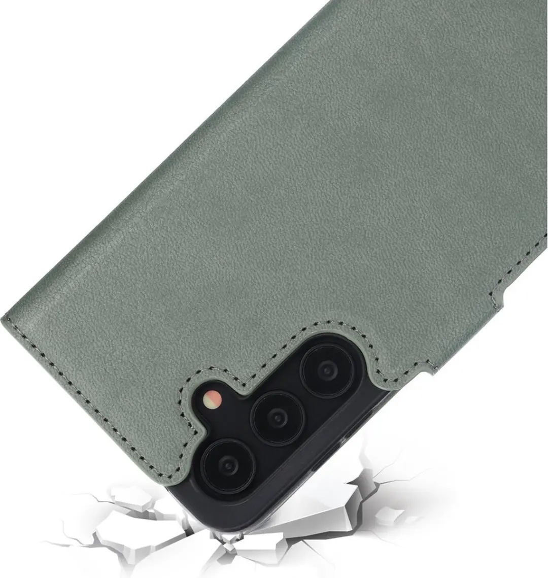 Mobiparts MP-125463 Hoesje Samsung Galaxy S24 - Wallet Eco Leer Groen