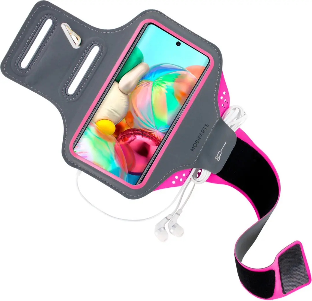 Mobiparts Hardlooparmband MP-104863 - Roze - 5 Pasjes