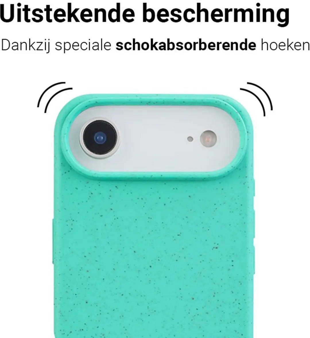 MobiQ Flexibel Eco Hoesje iPhone 17 Air 46-01276 - Turqoise